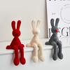 Новая скандинавская сидящая длинноухая кролика стайная фигурка телевизор винный шкаф современное искусство украшение домашний рабочий стол крыльцо скульптура ремесла