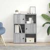 VidaXL Bookcase Sonoma Grey 60x24x76.5 Cm Engineered Wood, Bookshelf, Storage Rack, Book Stand, 860387
