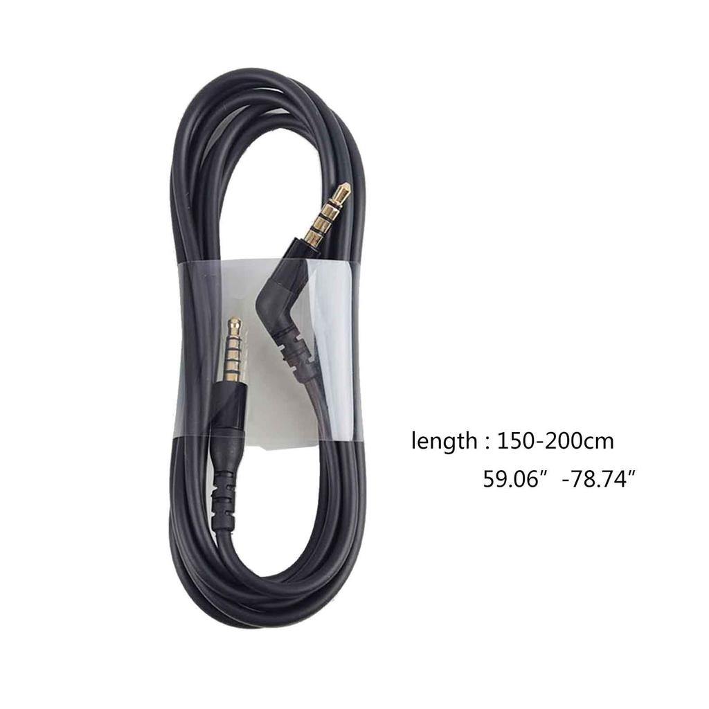 Replacement Audio Cable Cord for SteelSeries Arctis Nova Pro Wireless Gaming Headphones (Audio Cable Black)