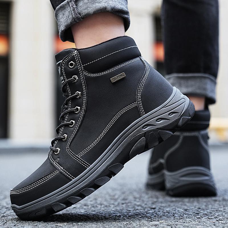 Модные мужские походные ботинки для горного пустынного скалолазания, высококачественные кроссовки на платформе, плюшевые ботинки для активного отдыха, треккинговые ботинки 39-48