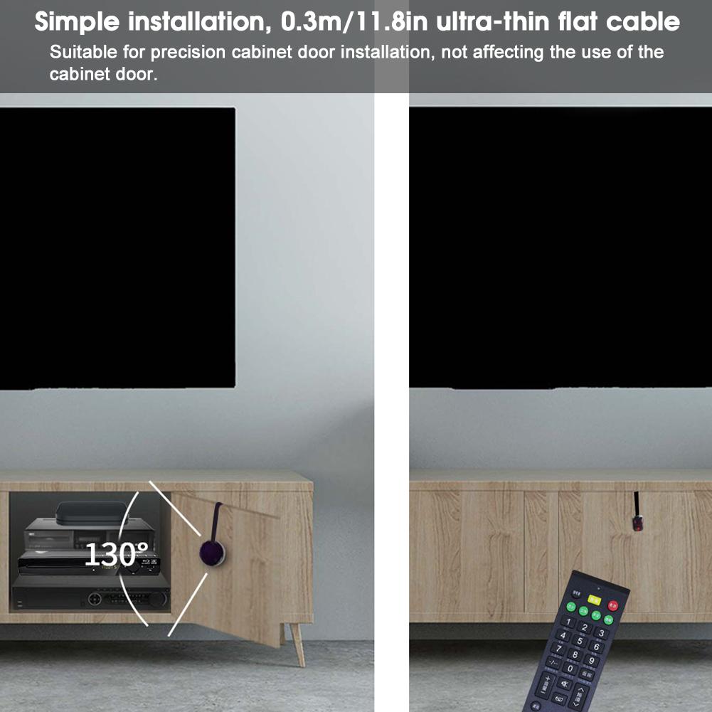 Ультратонкий ИК-удлинитель с кабелем, мощный инфракрасный пульт дистанционного управления со встроенным аккумулятором