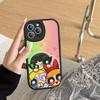 P-Powerpuff-GirlS For IPhone 16 15 14 16E 13 12 11 Pro Max Plus Phone Leather Case