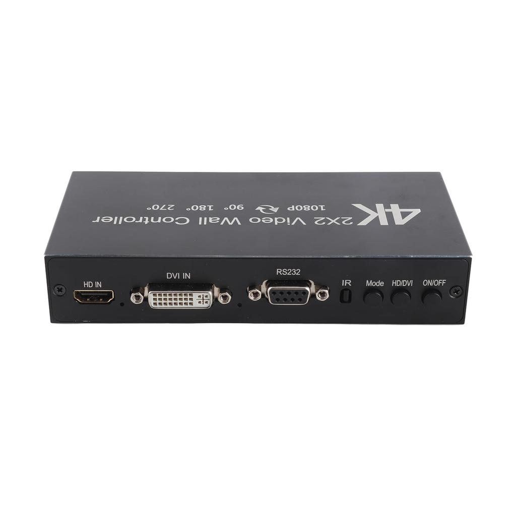 4K TV Splitter 2X2 Rotary Splicing 90 градусов 180 градусов 270 градусов Интерфейс мультимедиа высокой четкости 1 вход 4 выхода