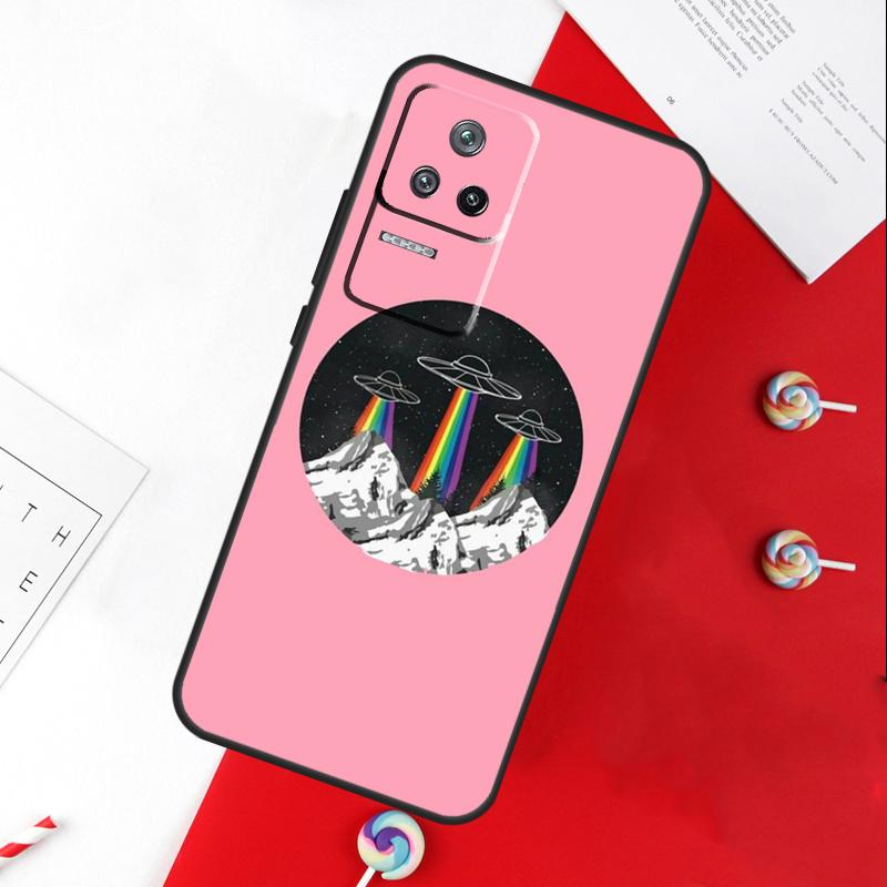Эстетичный инопланетный чехол для Xiaomi 14 Ultra 15 13 11T 12T 13T 14T Pro POCO X7 Pro X3 X5 X6 M6 F5 F6 Pro