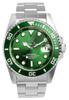 Watch Date Display 20 ATM Water Resistant Watch [HYAKUICHI 101] Diver's HYAKU1-001 (Green)