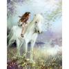 Diamond Painting DIY Cross Stitch Animal Horse and Girl Rhinestone Diamond Embroidery