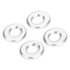 KIMISS 4pcs Aluminum Alloy Door Lift Lock Pin Knob Ring Trim Cover Frame Benz