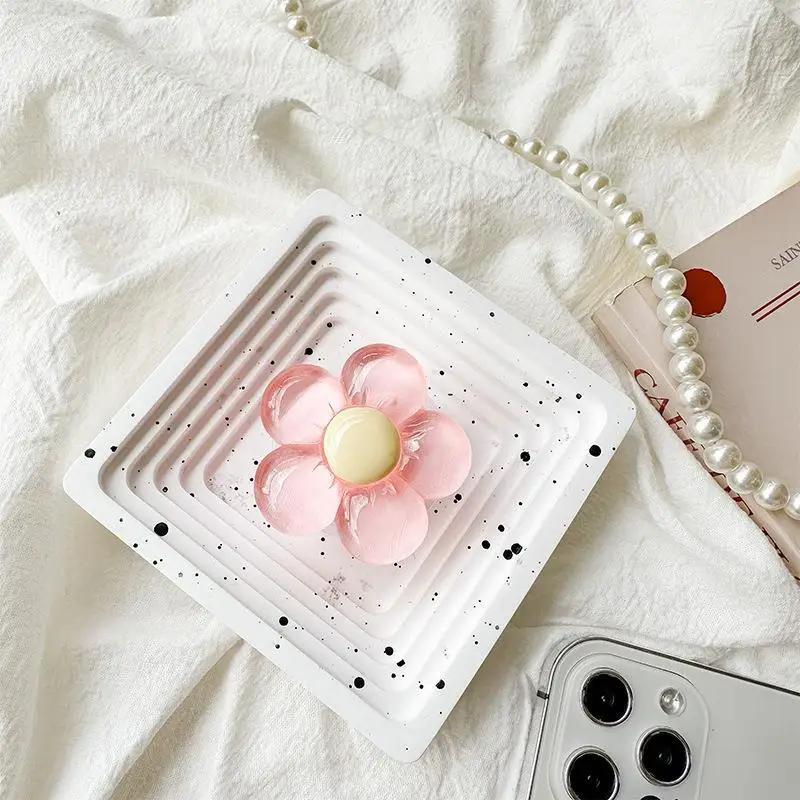 3D милый прозрачный цветочный бант складной палец кольцо держатель телефона Griptok для iPhone поддержка гнездо карман ручка Tok подставка кронштейн