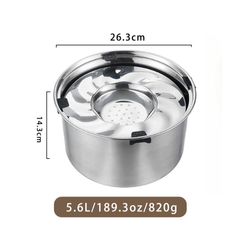 304 Stainless Steel Anti-Slip Floating Pet Bowl – Spill-Proof Food & Water Feeder with Heavy Duty Design for Dogs