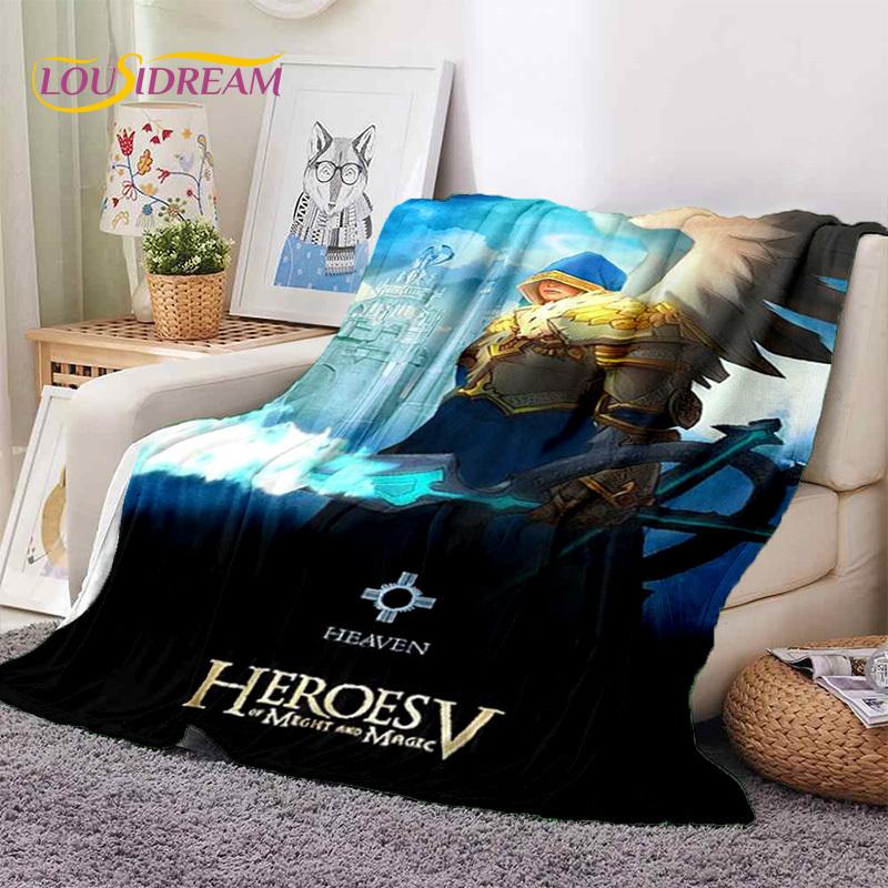 HD Heroes of Might and Magic Retro Game Soft Flannel Blanket,Throw Blanket Comfortable Blanket for Picnic Beds Sofa Home Bedroom