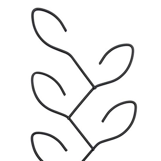 Leaf Shape Garden Trellis Metal Coated Stake Trellis Planter Plant Support Stake