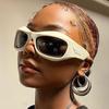 Trend Steampunk Sunglasses Women Men Fashion Sun Glasses Punk Female Y2K Mirror Goggle Shades Eyeglasses UV400