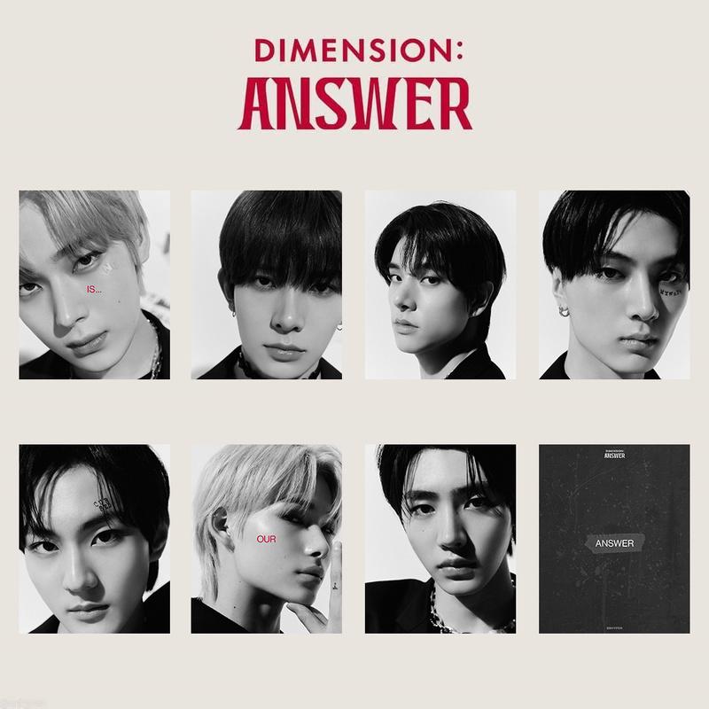 K-POP ENHYPEN DIMENSION ANSWER концептуальная фотокарта для HEESEUNG JAKE JAY JUNGWON NI-KI SUNGHOON SUNOO
