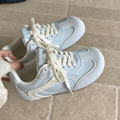 Ретро немецкие тренировочные кроссовки женские 2025 осень новые популярные универсальные маленькие белые кроссовки ins трендовые повседневные кеды женская обувь