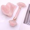 Non-Toxic Gua Sha Set - Facial Massager & Roller Tool Kit Double Sided Stone Scraping Board For Skin Care Spa Relaxation