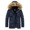 Men's Autumn and Winter Old Cotton-padded Jacket Men's Padded Wool Collar Winter Graphene Cotton-padded Clothes