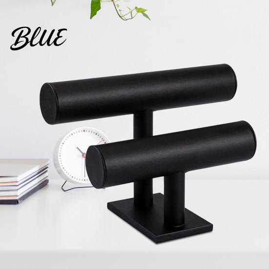Decorative Jewelry Rack Double-Tier Bracelet Stand Watch Display Horizontal Desktop