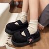 Warm Round Toe Ankle Boots Casual Comfortable Women Flats Cute Cat Paw Cotton Snow Boots Winter Thick Sole Indoor Outdoor Shoes