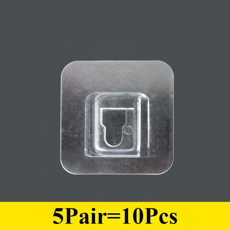 Самоклеящиеся настенные крючки прозрачный двухсторонний крючок для кухни ванной комнаты вешалка для хранения присоска держатель домашний органайзер