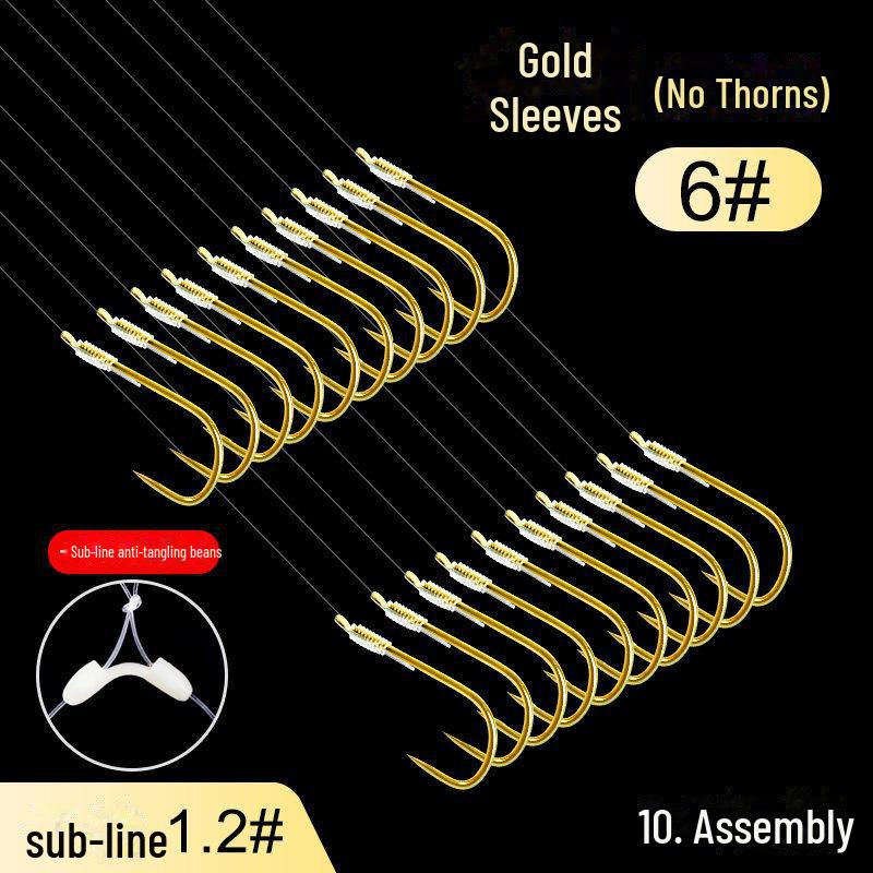 Комплект лески Gold Sleeve Anti-Tangle Double Hook для ловли карася