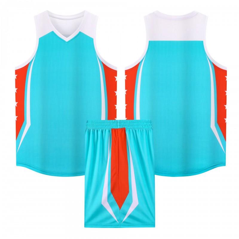 Basketball Jersey Set Men Women Quick Dry Sleeveless Training Uniforms Team Shirts College Games