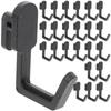 10Pcs Black/White/Grey Hole Board Hook J Shape Storage Rack Multifunctional Peg Board Hook  for Home