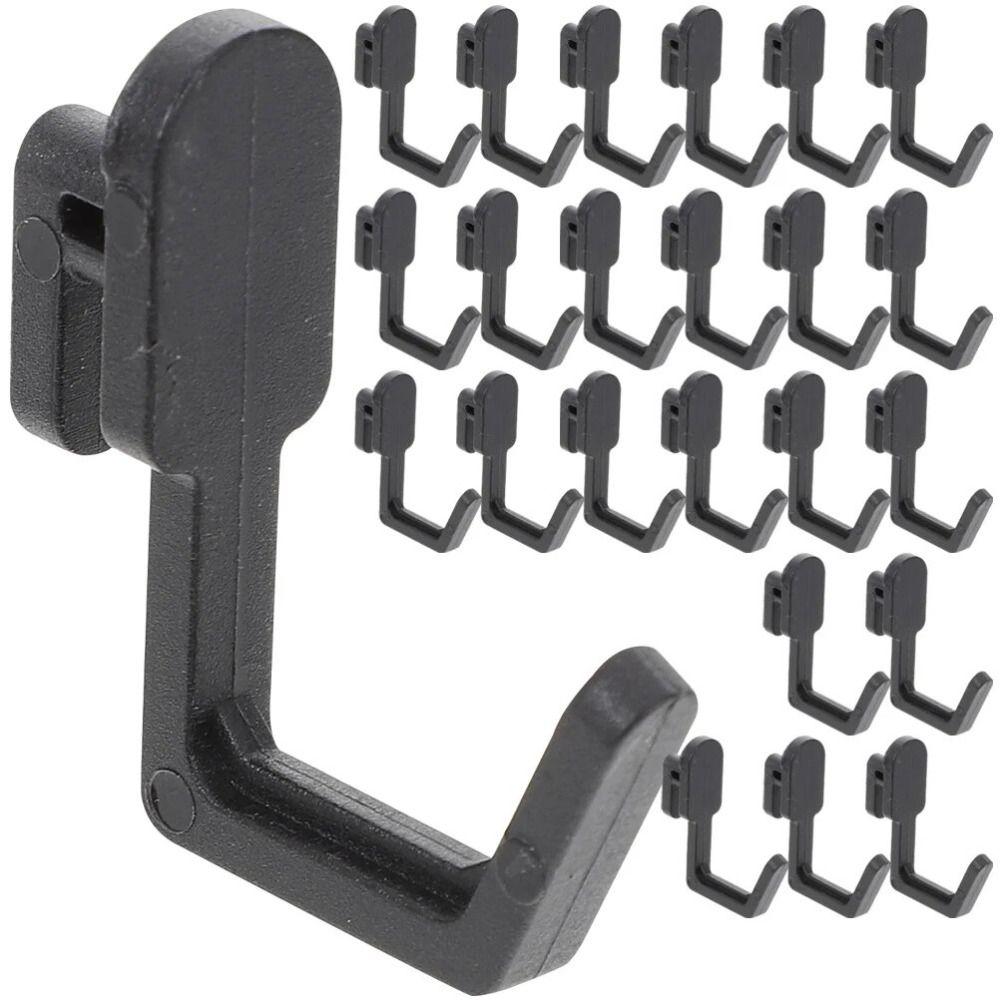 10Pcs Black/White/Grey Hole Board Hook J Shape Storage Rack Multifunctional Peg Board Hook  for Home