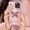 Чехол Zhitai Pink Mirror для iPhone 15/16 Pro/13, дизайн Butterfly для 12, Huawei Mate 60