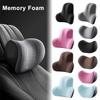 Universal Memory Foam Car Neck Pillow Protect Lumbar Breathable Pillow Relieve Car Seat Stress Back Cushion Support Headres V9N4