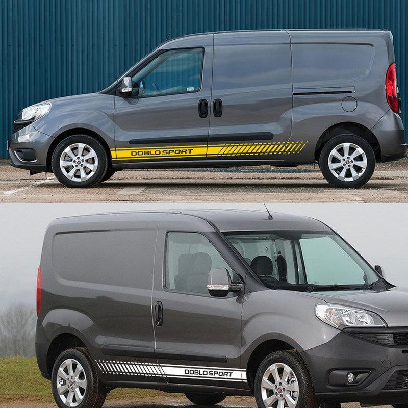 Для Fiat Doblo Cargo Maxi Автодом Наклейки на Дверь Автомобиля Спортивные Полосы Графика Стайлинг Виниловый Декор Наклейки Аксессуары для Тюнинга Авто