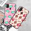 Black Case for Xiaomi Redmi 13C Note 9 iPhone XR 7 8 14 15 11 12 13 X XS Pro Max Samsung A25 S23 S24 FE Ultra Plus Cupcake