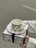 French Retro Cup Disc Gift Box Floral Afternoon Tea Coffee Niche High-end Sense Gifts and Souvenirs Coffeeware Teaware Mug Cups