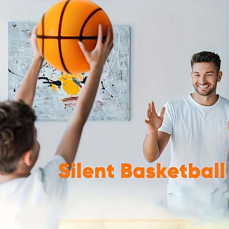 Бесшумный баскетбольный мяч Silent 7 Inch - высокоэластичный полиуретановый материал для игры в помещении, идеальный подарок на Рождество, День благодарения, Хэллоуин и дни рождения