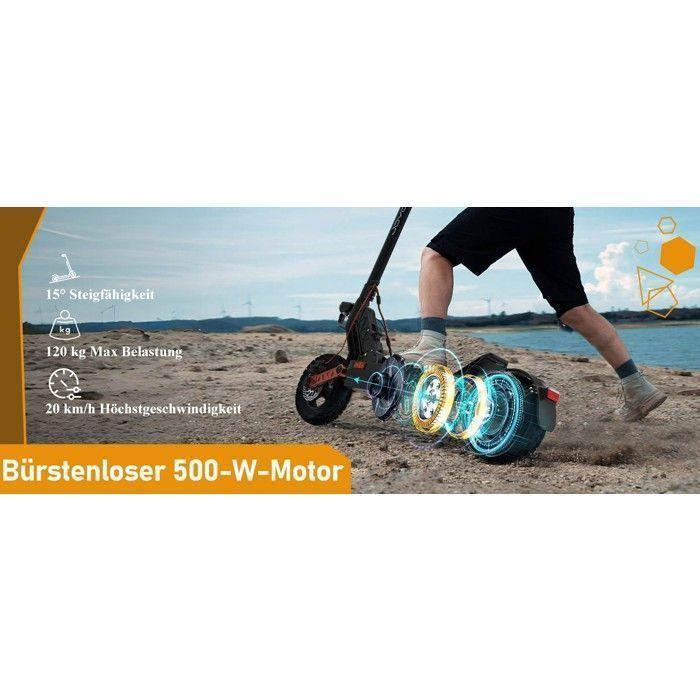 Складной электросамокат ABE JOYOR S5 - Двигатель 500 Вт - Аккумулятор 48 В-13 Ач - 10-дюймовые колеса - Черный