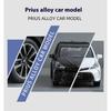1/32 TOYOTA PRIUS Металлическая модель автомобиля Литая модель Звук и свет Инерционная машинка Декоративные элементы центральной консоли Подарок для ребенка