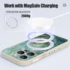Магнитный Чехол Для Magsafe Для iPhone 17 Pro Max Цветной Принт Медуза Черепаха Мягкий Силикон Задняя Крышка Телефона Для iPhone 16 15 14 13 Pro Max 16e 17e