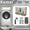 Kemei Beard Trimmer Professional Hair Trimmers IPX7 Beard Shaver Metal Electric Shaver 10000 RPM Beard Trimmer Men 2 IN 1 KM-397