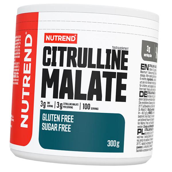 Цитруллин Малат, Citrulline Malate, Nutrend 300г Без вкуса (27119012)