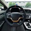 Car Accessories Braid Microfiber Leather 2016 2017 Solaris 2017 Accent 2018 Steering Wheel Cover For Hyundai Elantra4