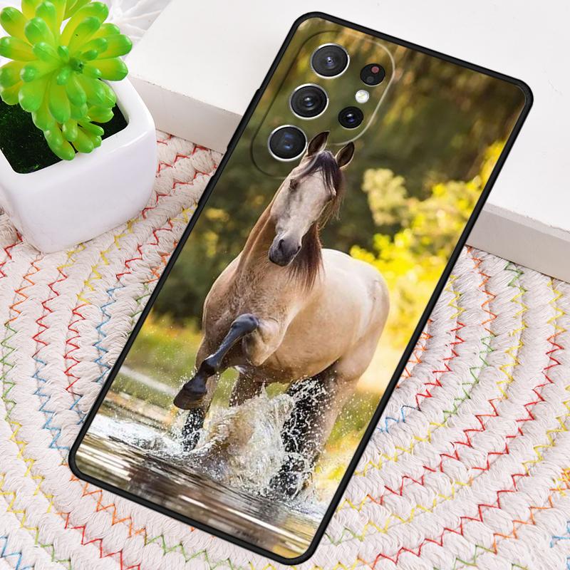 Силиконовый чехол для телефона с лошадью для Samsung Galaxy note 10 pro S26 S25 S24 S23 S22 S21 Plus S25Ultra Capa Cover