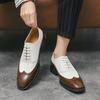 Fashion British Style Brand Men's Dress Shoes Fashion Patent Leather Men Business Flat Shoes Breathable Men Formal Office Working Shoes