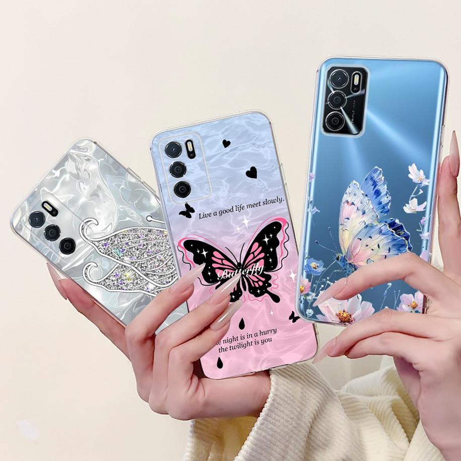 Чехол для Oppo A16 A16s CPH2269 CPH2275 CPH2271 A 16, ТПУ Чехол, Модный Цветок, Мягкий Funda Для OPPO A54s CPH2273 Чехол для Телефона OppoA16