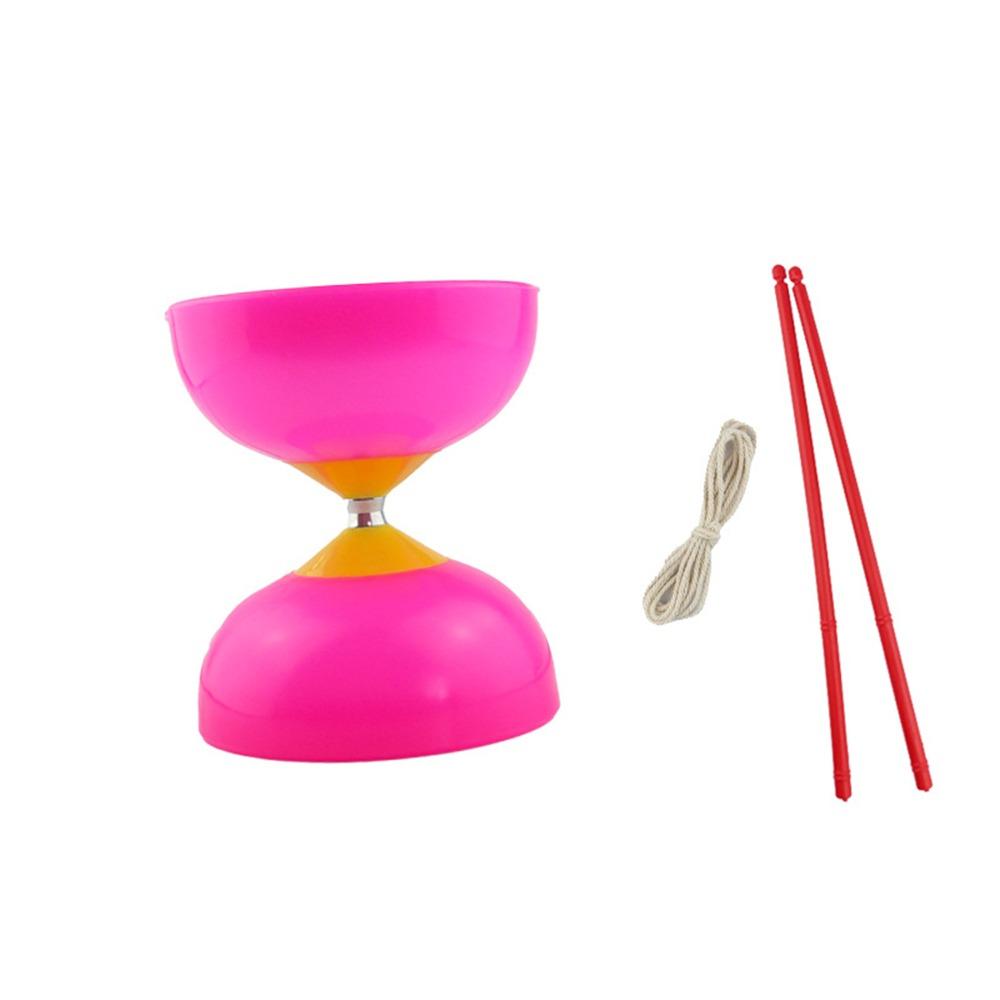 New Durable High Quality Entertainment Supplies Leather Chinese Diabolo Bowl Shape Soft Chinese Yo-Yo Thicken Diabolo Toy Child