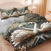 Crown Swan Gemstone Duvet Cover Set High-Definition Print 1 Duvet Cover + 2 Pillowcases Inserts For Home And Dorm