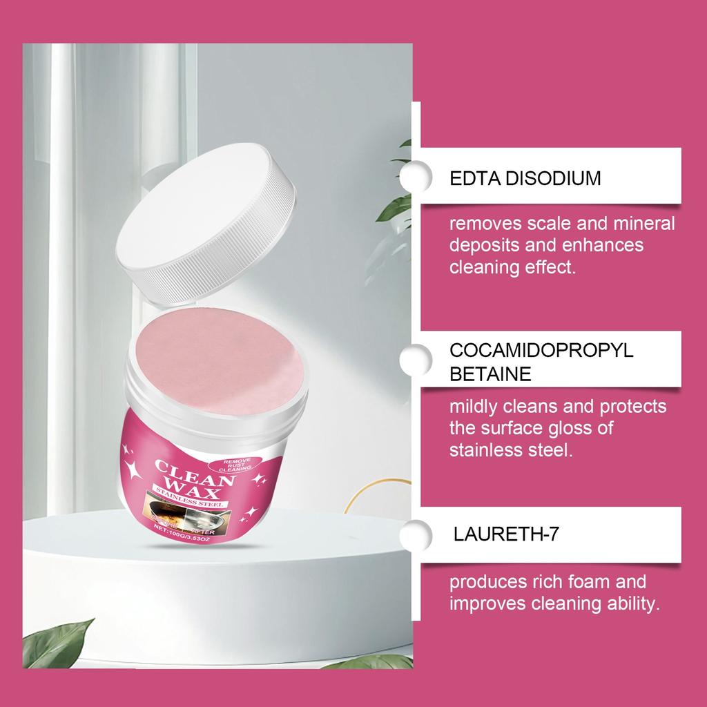 Kitchen Stainless Steel Cleaning Paste Multi-functional Decontamination Paste Stainless Steel Cleaning Paste Pot Bottom Burn Polish