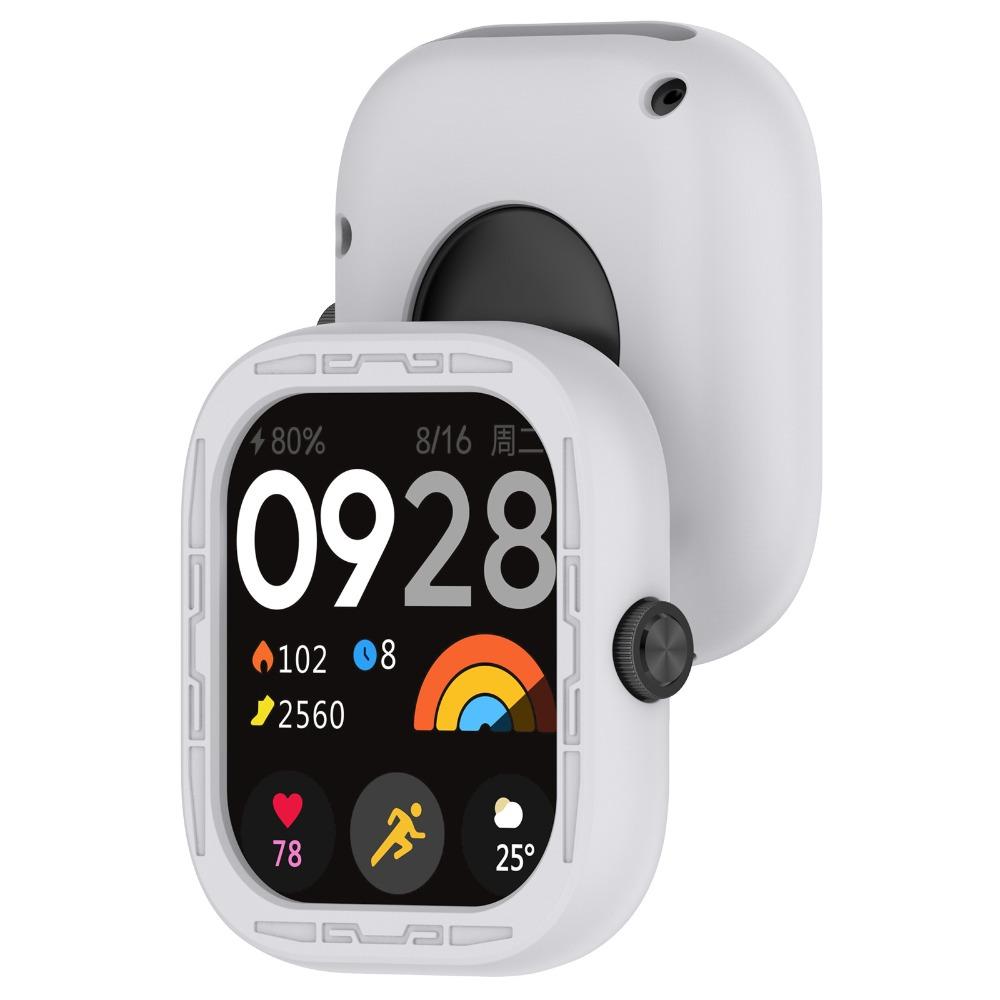 Bumper Screen Protector Shell Protective Frame Soft Silicone Case for Redmi Watch 4 Smart Watch
