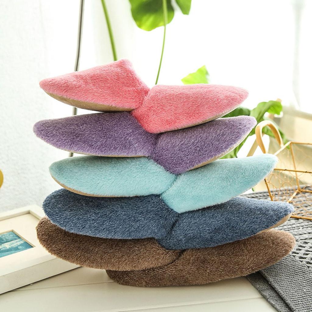 Домашние тапочки унисекс, нескользящие домашние повседневные туфли с цветочным узором, зимние тапочки