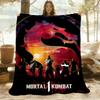 1 шт. Плед Mortal Kombat Warriors для улицы, легкий, фланелевый, мягкий и теплый, для использования в любое время года, для дивана, на открытом воздухе007