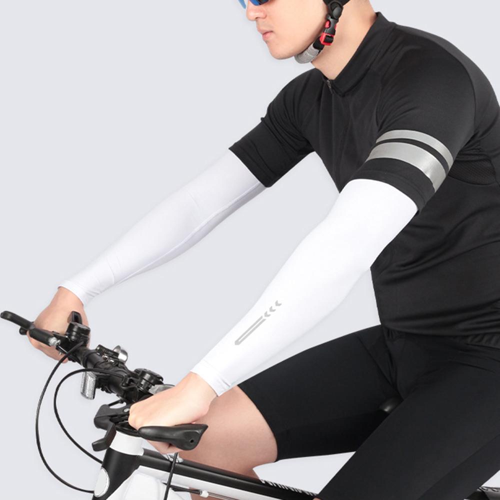 1 Pair UV Protection Cooling Arm Sleeves Sun Sleeves UPF 50 Sports Sleeve for Outdoor Cycling
