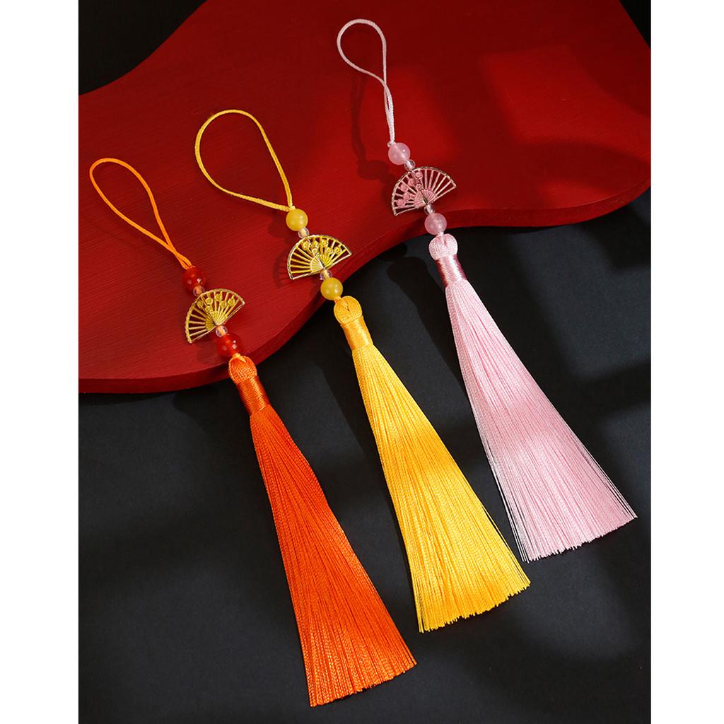 Традиционная кисточка-подвеска Хан Фу с благоприятными узорами веера для ценителей культуры и моды